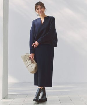 【野呂佳代さん着用/新色追加】BEAUTY FORM JERSEY Iラインスカート