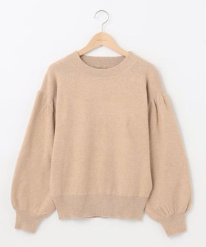 ソフトタッチパフスリーブニット