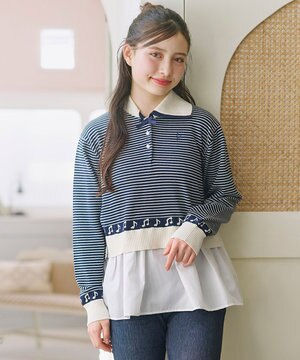  【150-160㎝】ハーモニー ボーダートップス