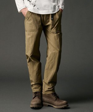  【JAPANファブリック/2WAYストレッチ】ヴィンテージナイロンカルゼストレッチベイカー パンツ