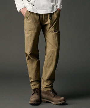 【JAPANファブリック/2WAYストレッチ】ヴィンテージナイロンカルゼストレッチベイカー パンツ