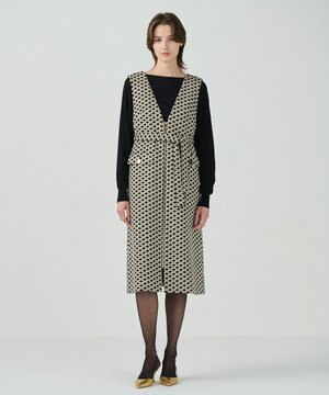  キカジャガードラメドレス