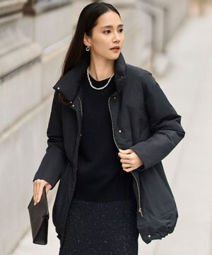  【カタログ掲載】マイクロタッサーダウンスタンドカラー コート