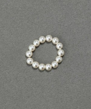 【伸びるリング】バブルフィットリング　パール4mm