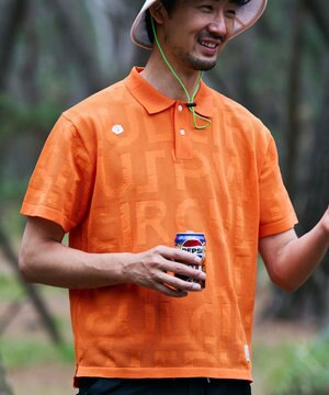 【手洗い可能】【UNISEX】ニットメッシュポロ ゴルフ