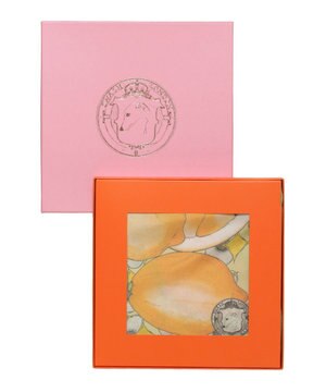  【日本製】SWASH LONDON Citrus シルクツイルプリントスカーフ