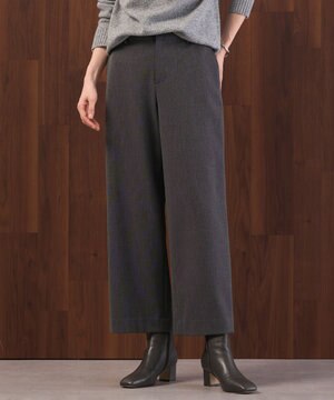 【WEB限定カラーあり】T/Rアルガンシルク ワイド パンツ