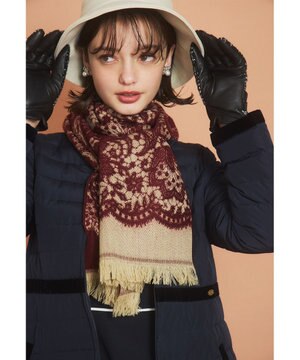 【フランス製】LACE JAQUARD STOLE ストール