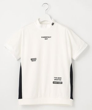  【WOMEN】【2SET/吸汗速乾/消臭/ストレッチ】ドルマンスリーブメッシュ シャツ + モックネックインナー