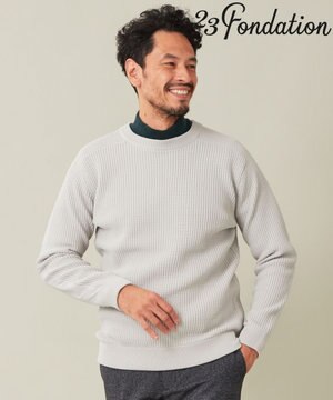  【23Fondation/MEN】ワッフル ニット