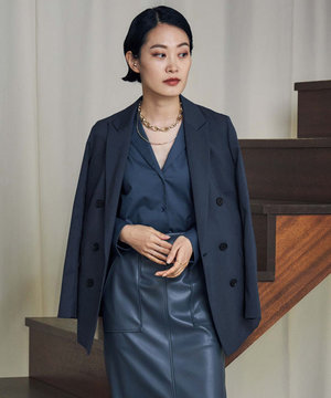 【新色追加・マガジン掲載】ウールストレッチツイル ダブル前ジャケット(番号CG26)