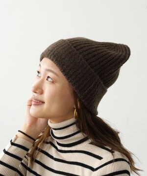  モヘア ホールガーメントシャロット ニット帽