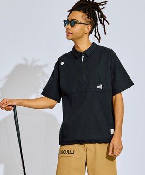  【撥水加工/ ストレッチ】【MEN】ハーフジップシャツ ゴルフ