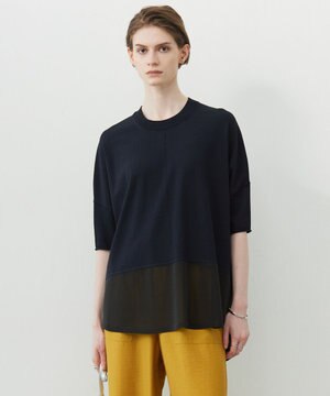  【接触冷感・UVカット・洗える】VIS/NYハイゲージ シアーコンビニット