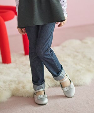  【150-160㎝】ハートデニムニット パンツ