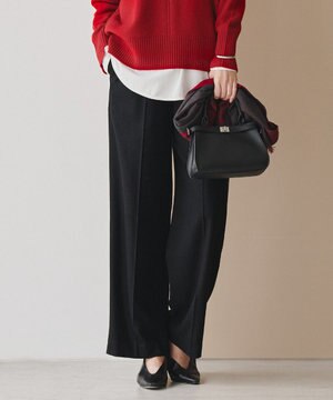  ウォッシャブルライトウール ストレートパンツ