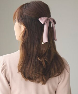  パールリボン シュシュ