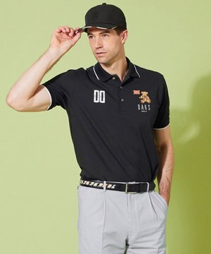 【MEN / EC限定】DAKSベア_アロフトUVケアカノコ_カラーベア ポロシャツ