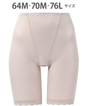  ガードル ソフトな着用感 綿混素材(身生地部) おなか押さえ ロング丈 NV0761 ウイング／ワコール