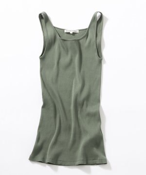  【Oggi6月号掲載/新色追加】オーガニック コットンリブ タンクトップ