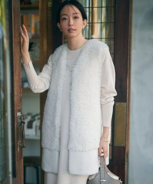  ECOPEL カーリーファーコンビ ジレ