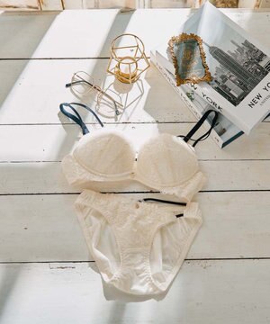  【northerly bra フィットシリーズ 谷間メイク】 Wストラップ ブラジャー＆ショーツSet B～Fカップ