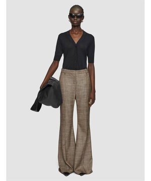  ウールバンブー　フレアートラウザーズ