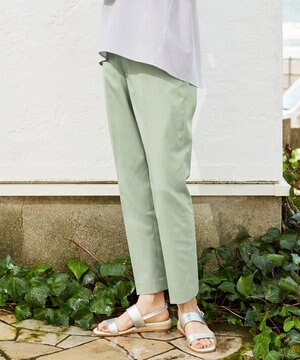  【シワになりにくい】コットンフィッティーシャーク テーパードパンツ
