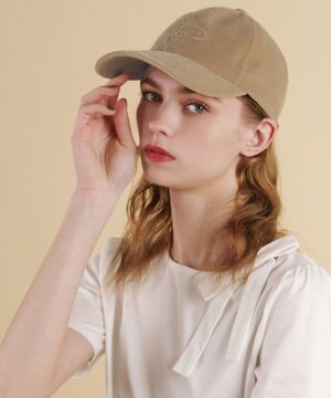  【防臭・吸水速乾・UVカット・サイズ調整可・リボン取り外し可】VELVET LOGOCAP キャップ