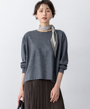 【洗える】ウールミルドジャージー フォルム カットソー