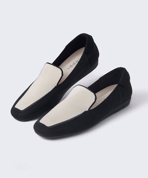 【撥水/洗える】クラシック ニット ローファー