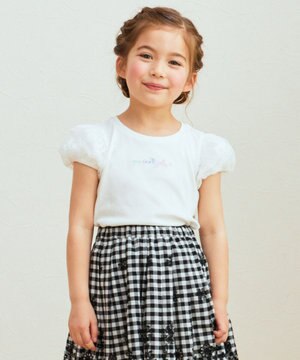  袖 チュール Ｔシャツ