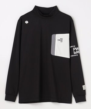 【吸水速乾 / UV遮蔽率99.5% UVカット / ストレッチ】【MEN】ロングスリーブ ポケットモックT ゴルフ