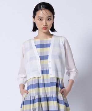 【美人百花掲載】SHEER BUBBLE KNIT ニットカーディガン