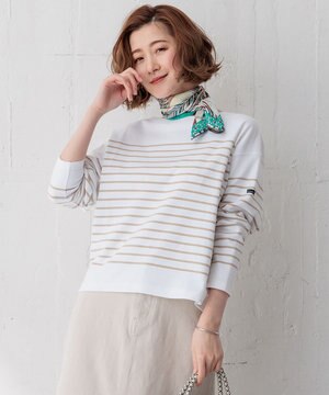 【Oggi4月号掲載/洗える】Armor-lux パネルボーダー カットソー