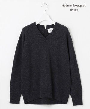  【カトリエムブーケ】Soyeux touche バックリボンプルオーバーニット