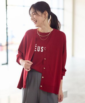  ゆるＶネックカーディガン