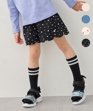  【洗濯機可能】スカラップショートパンツ