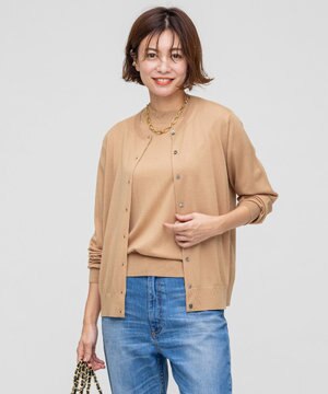 【洗える】リアクティブウール ニット カーディガン