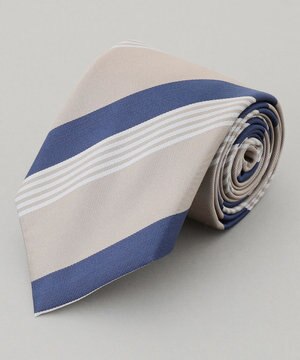  【日本製】シルク ネクタイ_ストライプ