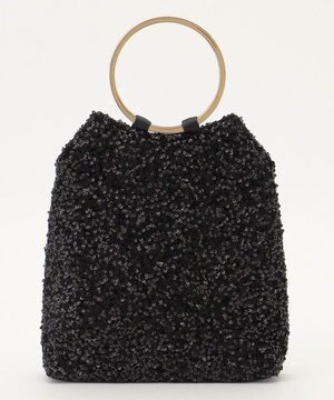  【2WAY】リングメタルスパンコール ショルダーバッグ