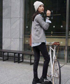 beauty warm スリムフィット ストレッチパンツ