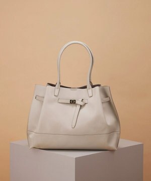  【TREASURE TOPKAPI】シュリンクレザー ベルトデザインA4トートバッグ