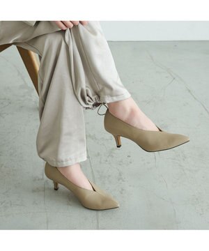  <carino>カバードポインテッドトゥパンプス