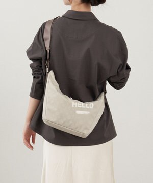  ステンシル風プリント ナイロン2WAYミニショルダーバッグ(SF-270)