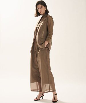 シアーオーガンジー ワイドパンツ