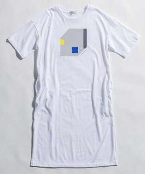 【23区 lab.】PAPIER TIGRE プリント Tワンピース