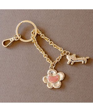  キーホルダー バッグチャーム 便利なナス管金具付き 【可愛い猫モチーフ】