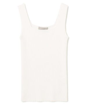  スゴ機能 リブタンクトップ