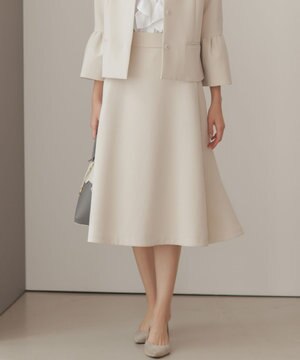 【KUMIKYOKU NAVY】コンフォータブルドレープ フレアスカート